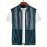 Men's Solid Sleeveless And Zipper Down Vest Jacket With Zippered Pockets And Novel Design Hollow Fabric, Versatile And Breathable Jacket For Outdoors Activities