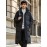Men's Mid-length Hooded Long Puffer Jacket, Casual Warm Comfy Down Coat For Fall Winter Outdoor Activities